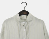 Kenny Stripe Frill Strap See-Through Blouse