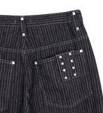 Eiffel studded striped denim pants