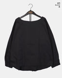 Beunu one-shoulder muffler strap blouse shirt