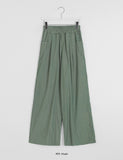 Shumed Nylon Banding Wide Pants