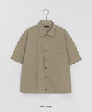 [Unisex] Belgou Crop Check Short Sleeve Shirt