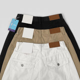 Daily Back Pocket Back Point Wide Cotton Pants