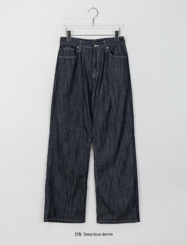 【BAON】Hoyoi summer wide cotton pants QUYUON Wide Leg Linen Pants for Women Summer High Waisted