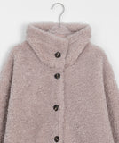 Nieti Fleece High Neck Half Coat