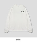Fran vintage lettering over long sleeves