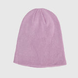 Color ribbed cotton beanie