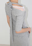 LACE OFFSET TEE