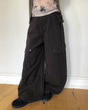 Bridin Double Pocket Strap Washed Cargo Pants