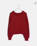 Rio Loose Overfit V-Neck Knit