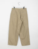 [unisex] Terisi Stitch Pintuck Wide Cotton Pants