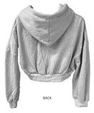 Cave crop hood zip-up