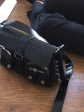 Seongah Two-Pocket Eyelet Shoulder Bag