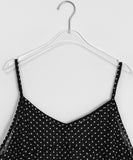 Manguetto Dot Bustier Sleeveless Blouse