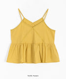 Magict Lace Shirring Sleeveless Blouse
