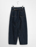 Lilgo Non-Fade Raw Denim Adjust Wide Pants