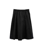 Cotton Gored Flare Midi Skirt