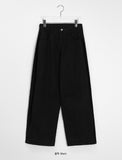 Etoe Side Pintuck Balloon Wide Cotton Pants