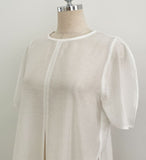 Illien Round Cross Wrap Blouse