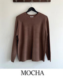 Cream Beige & Lavender Olive Washable Knit