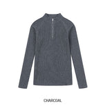 Kud Muscle Half Zip-Up ribbed Knit