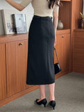 Aldi Basic H-Line Long Skirt (Belt Set)