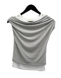 Yuko Drape Layered Tee