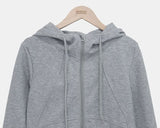 Doming High-Neck Hood Zip-Up