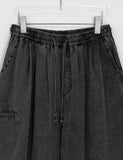 [Unisex] Katrin Washing Denim Banding Bermuda Pants