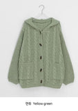 Hetlo Cable Hood Knit Cardigan