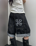 Big Pocket Carpenter Non-Fade 8-Part Denim Pants