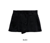 Romi Stripe Pleated Miniskirt