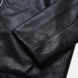 Concrete Crack Leather Jacket