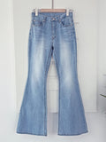 Jetine Span Slim Bootcut Denim Pants