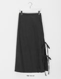 Tumi banding ribbon long skirt