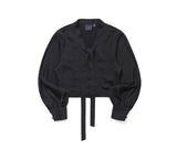 BELL SLEEVE TIE BLOUSE