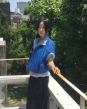 Tenshi Non-Fade Raw Fabric Two-Way Pin Tuck Banding Pants