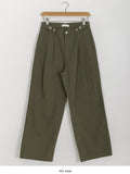 [BAON] Hipau Cotton Pintuck Pants