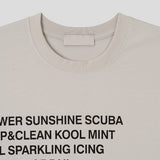 Slog lettering printing short sleeve