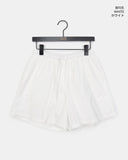 Momu stripe button lace cotton short pants