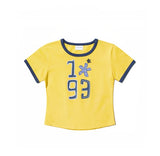 W 1993 Flower Baby Ringer T-shirt