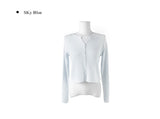 Kant Rib Long Sleeve Basic Cardigan
