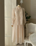 Etpee Chiffon Shirred Tie One Piece
