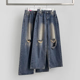 Summer No-Fade Balloon Wide-Fit Denim Pants