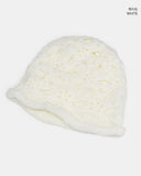 Le Sue Flower Pattern Knit Beanie