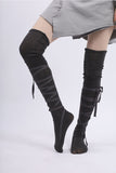toe shoes knee socks