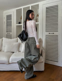 Noi See-Through RIb Slim Long Sleeve