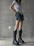 Pins Eyelet Bodysuit Tee