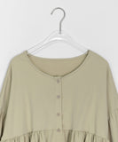 Monedi Shirring Round Blouse