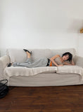 RAW-CUTTING RIVET SWEAT PANTS
