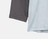 Senil Raglan Color Matching Three-Quarter T-shirt